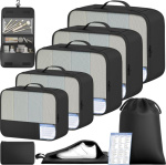 BAGAIL 9 Set Packing Cubes with Reusable Packing List