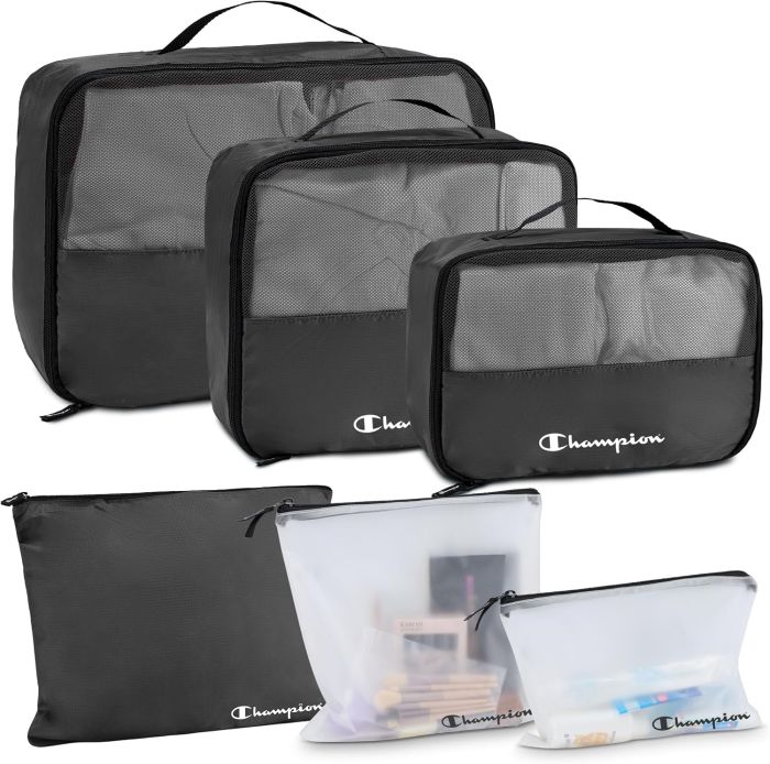 Champion 6-Piece Packing Cubes Set for Travel