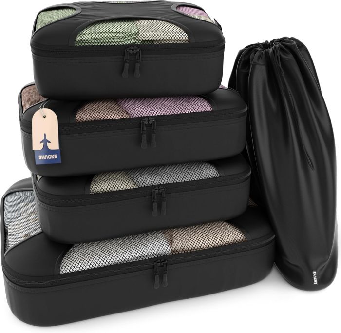 Shacke 5 Set Packing Cubes with Laundry Bag